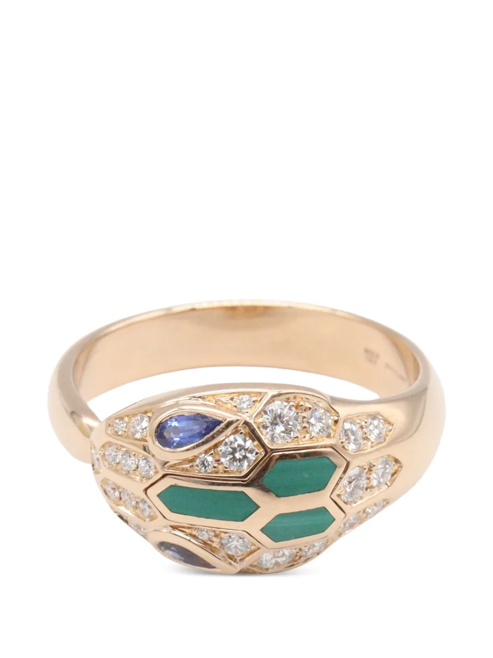 Bvlgari Pre-Owned Anello Serpenti con pietre anni 2010 - Rosa