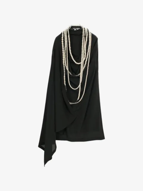 Junya Watanabe Comme des Garçons Pre-Owned 2000s faux-pearl asymmetric dress