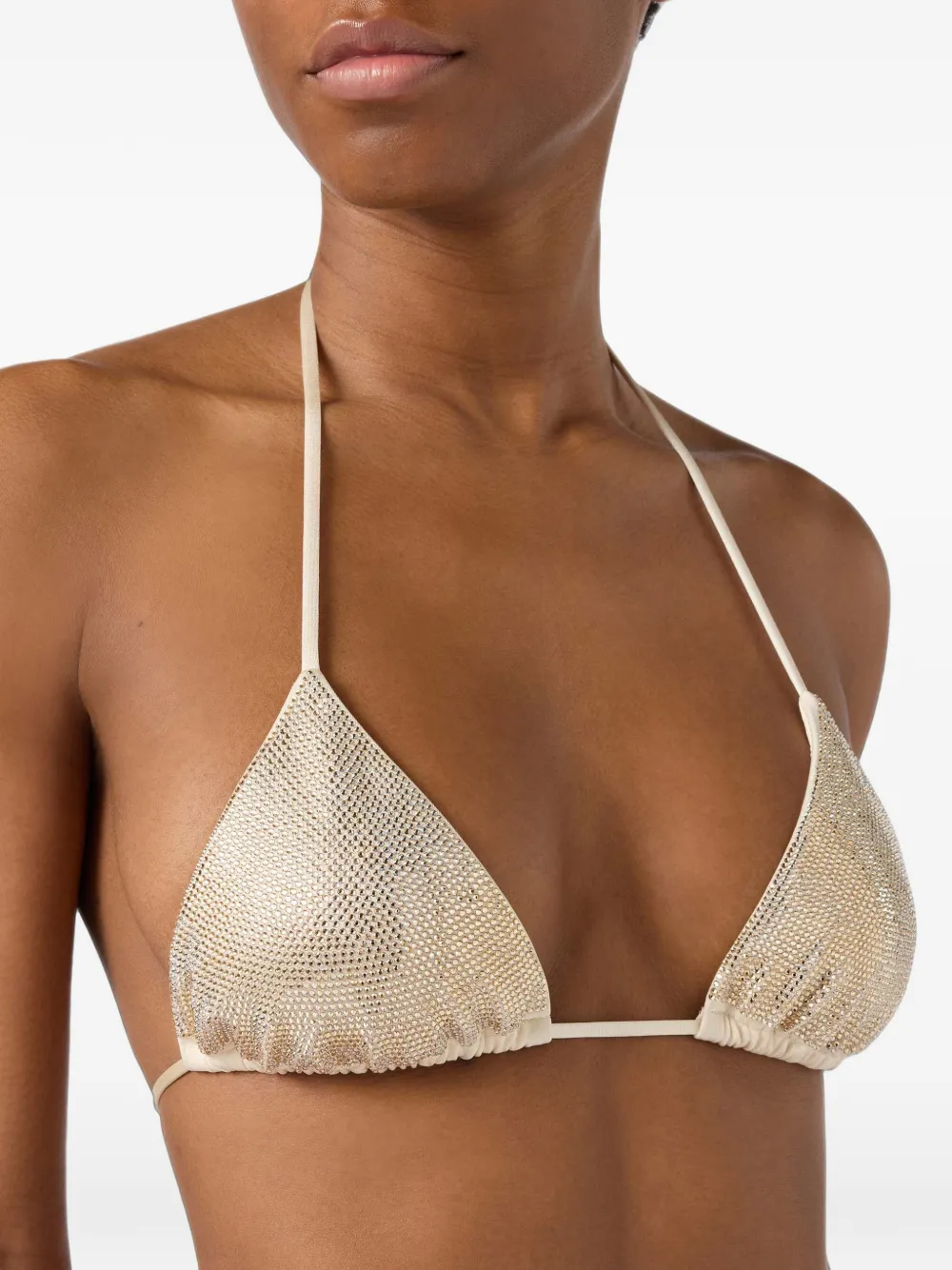 MC2 Saint Barth Bikini verfraaid met kristal Beige
