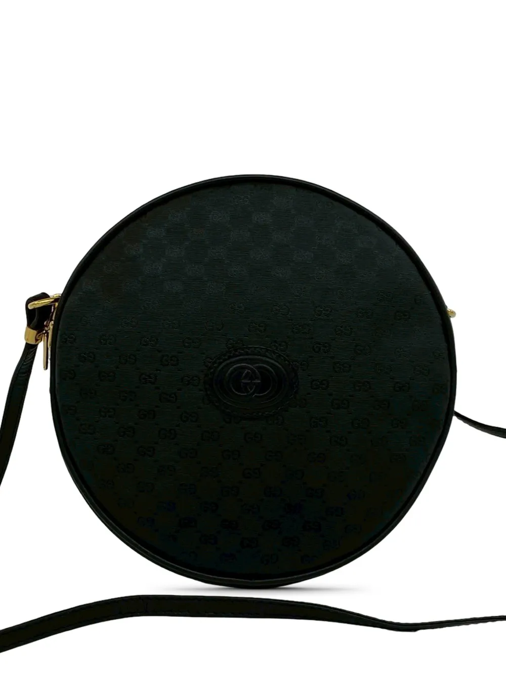 Gucci Pre-Owned 20th Century Micro GG Supreme Round crossbody bag - Schwarz