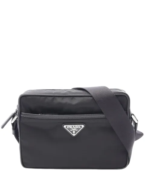 Prada Pre-Owned 2013-2026 Saffiano Trimmed Tessuto Camera Bag crossbody bag