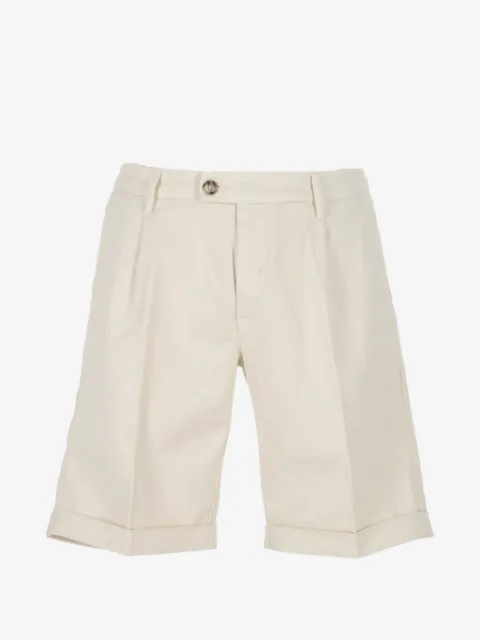 Re-Hash pleated turn-up shorts