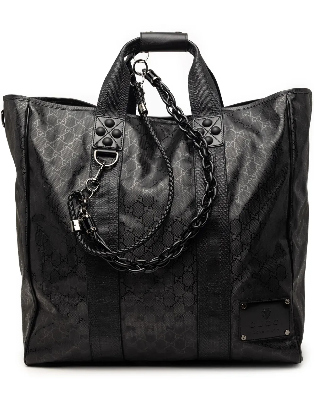 Gucci Pre-Owned 2000-2015 Large GG Imprime Oversized tote bag - Nero