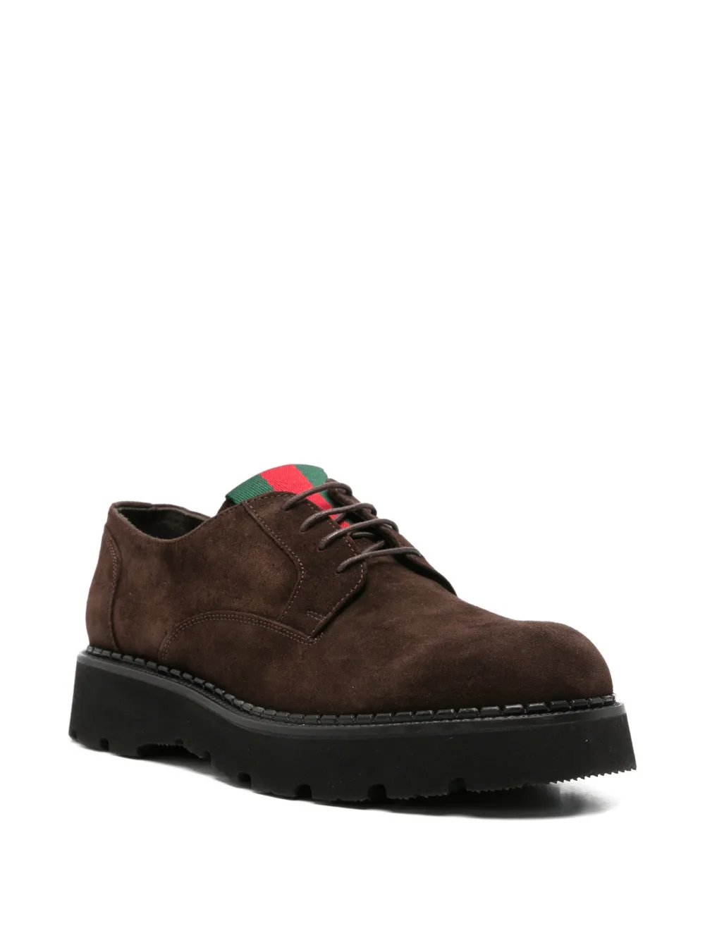 JOHN HARRISON suede Derby shoes Bruin