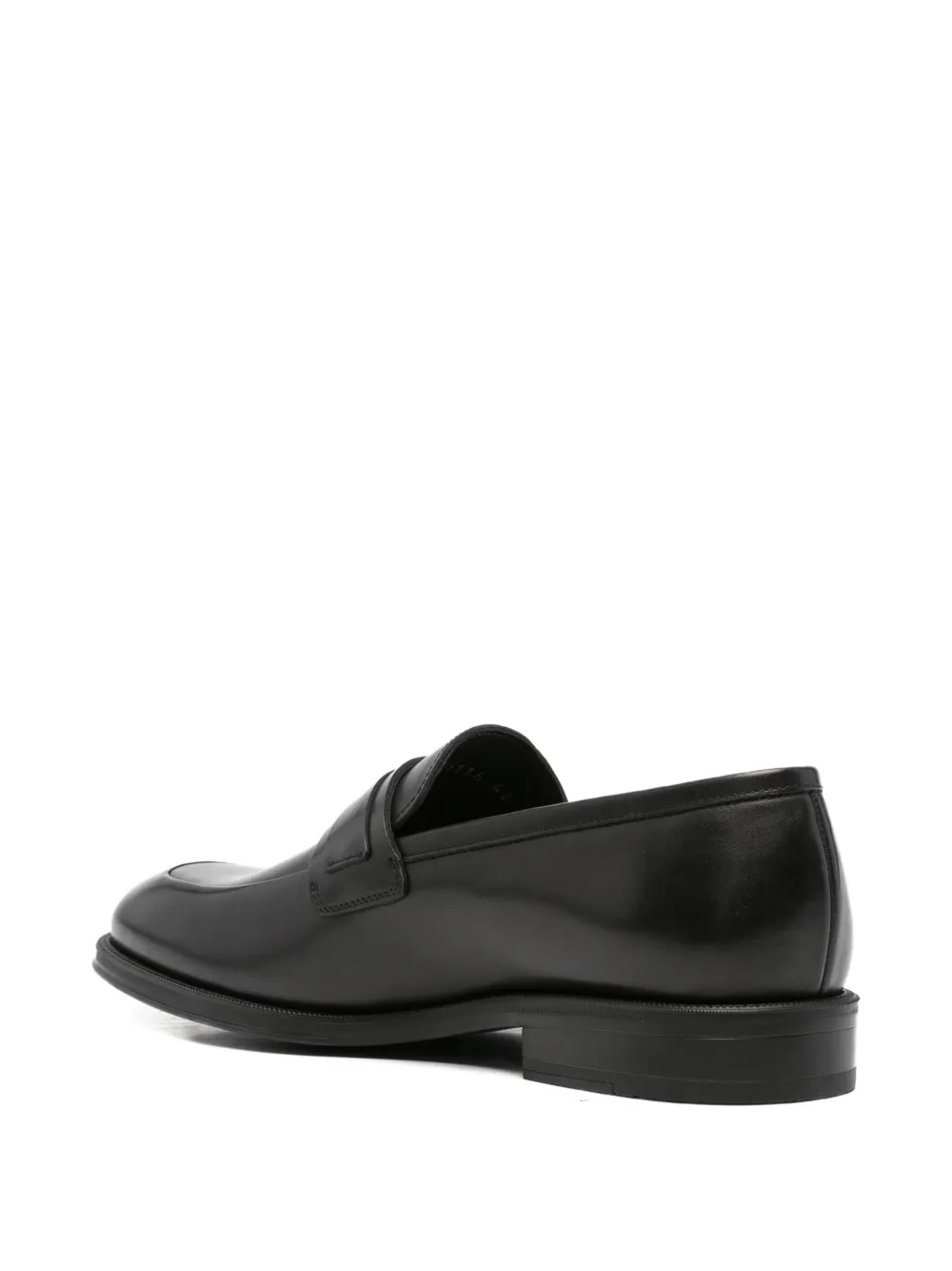JOHN HARRISON leather loafers Zwart