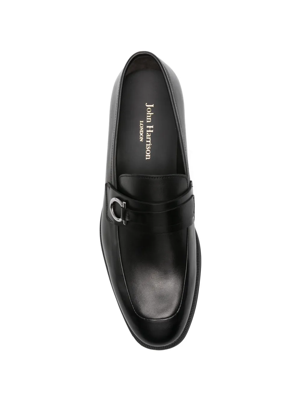 JOHN HARRISON leather loafers Zwart