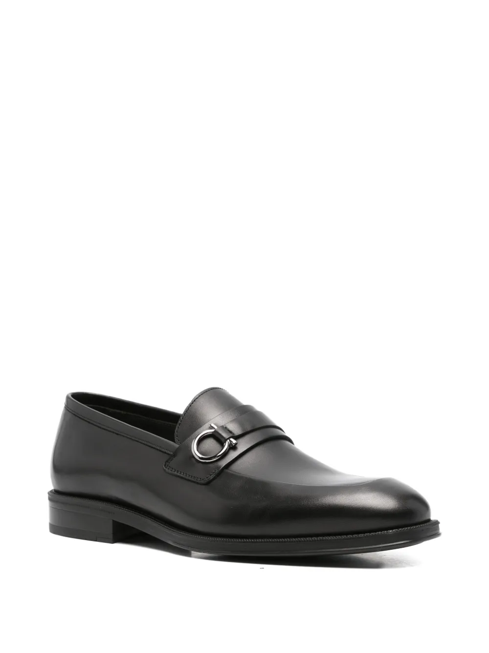 JOHN HARRISON leather loafers Zwart