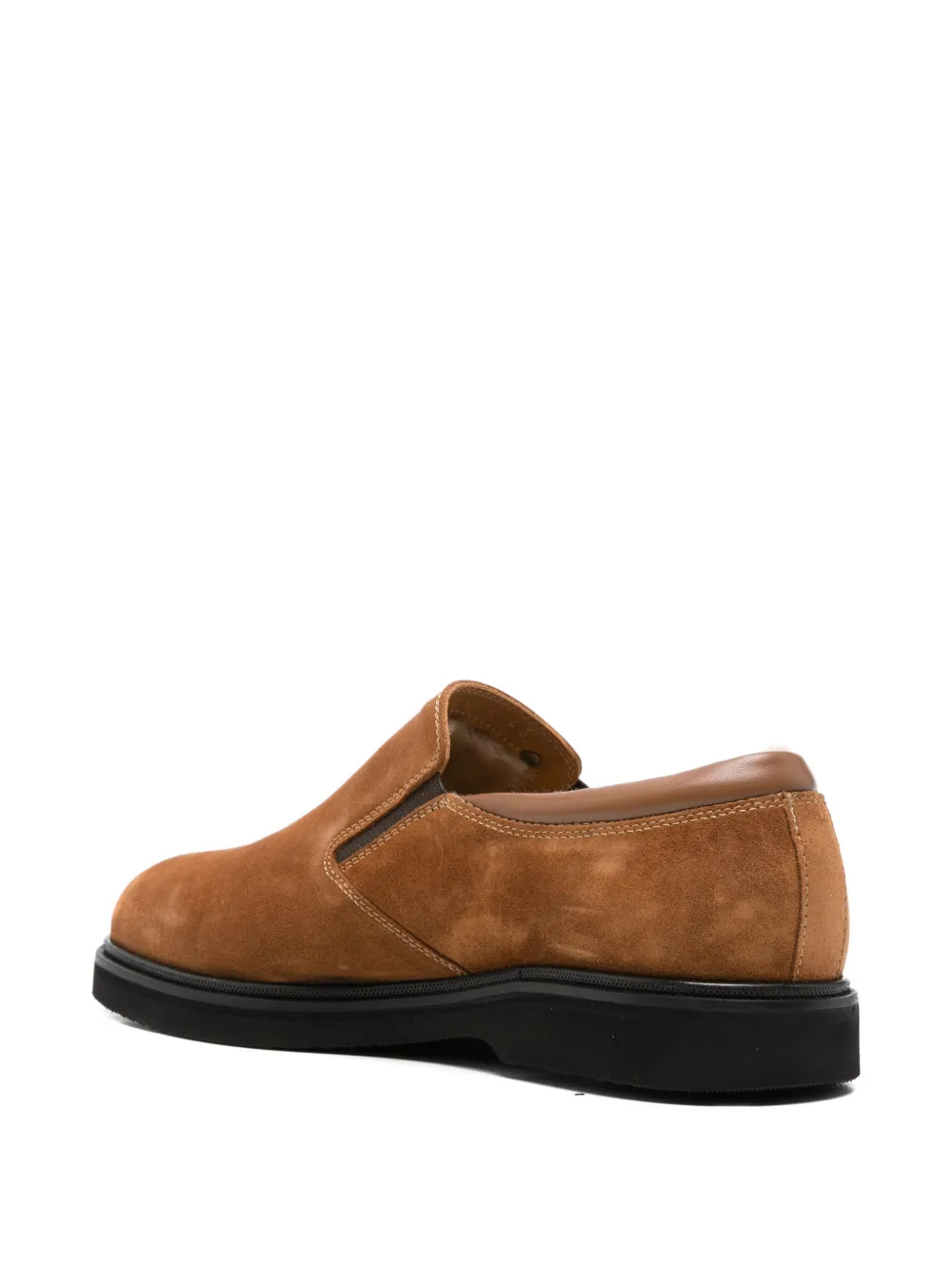 JOHN HARRISON shearling-lined suede loafers Bruin