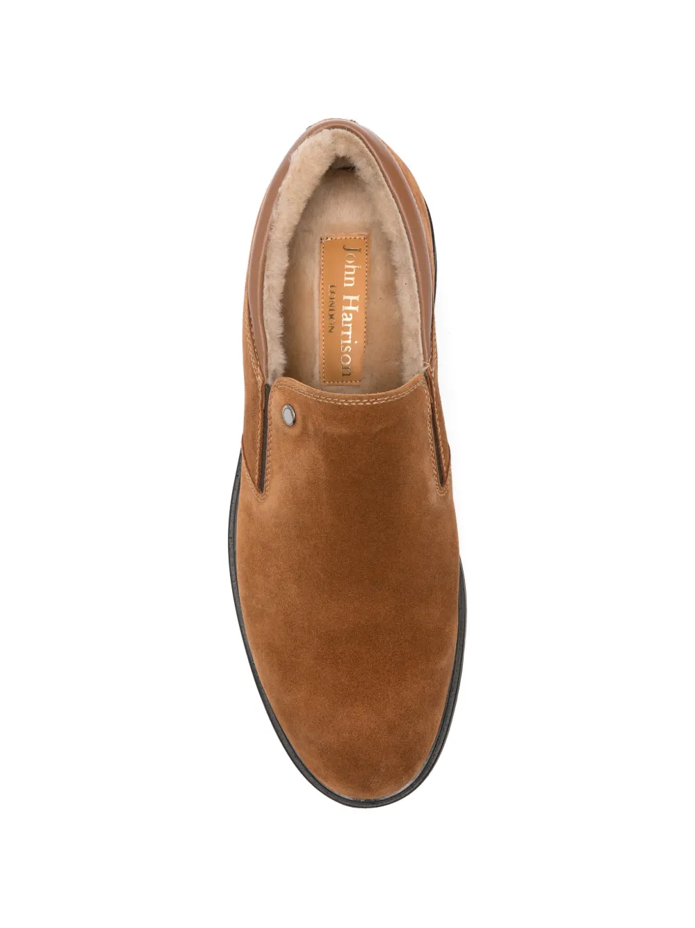 JOHN HARRISON shearling-lined suede loafers Bruin