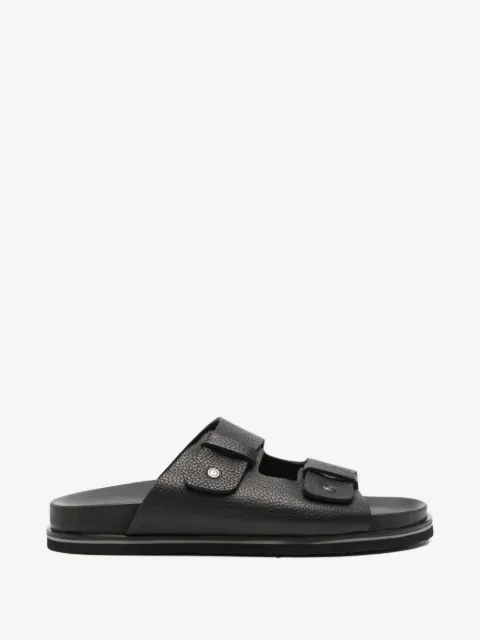JOHN HARRISON double-strap leather sandals