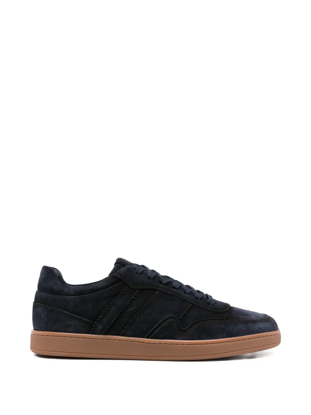 JOHN HARRISON suede panelled sneakers - Blu