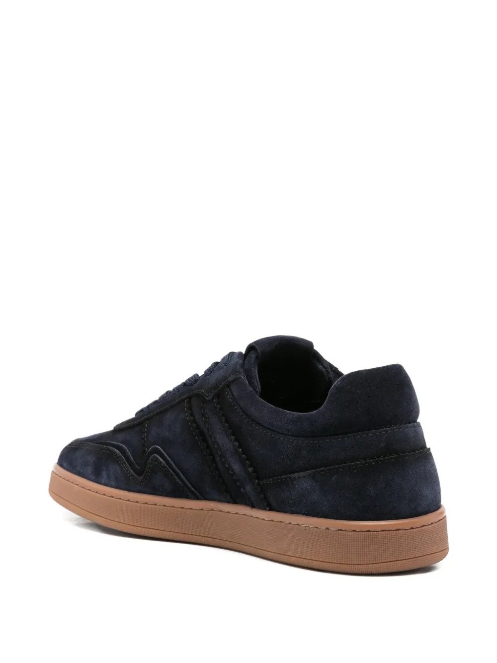 JOHN HARRISON suede panelled sneakers Blauw