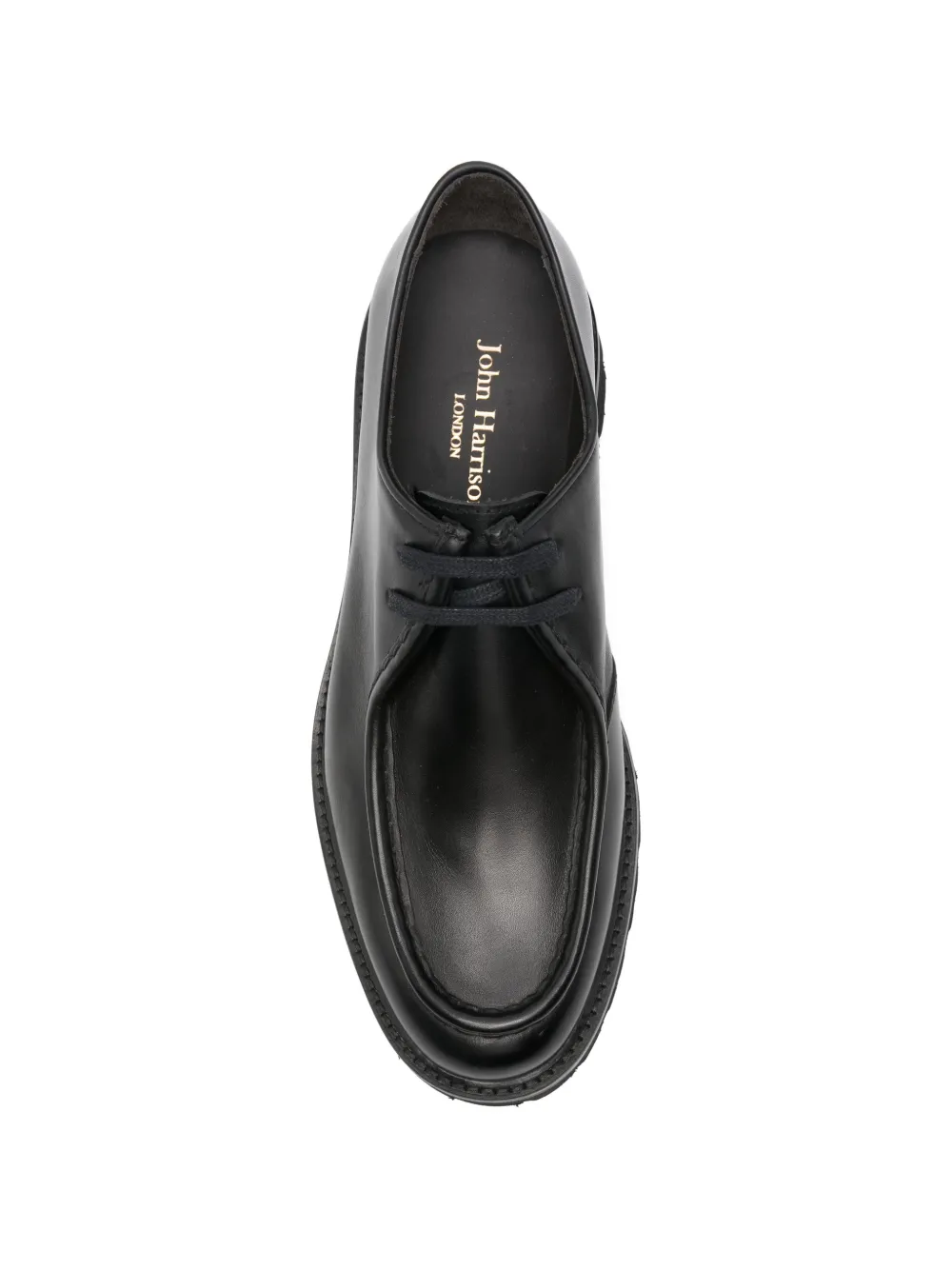 JOHN HARRISON leather Derby shoes Zwart