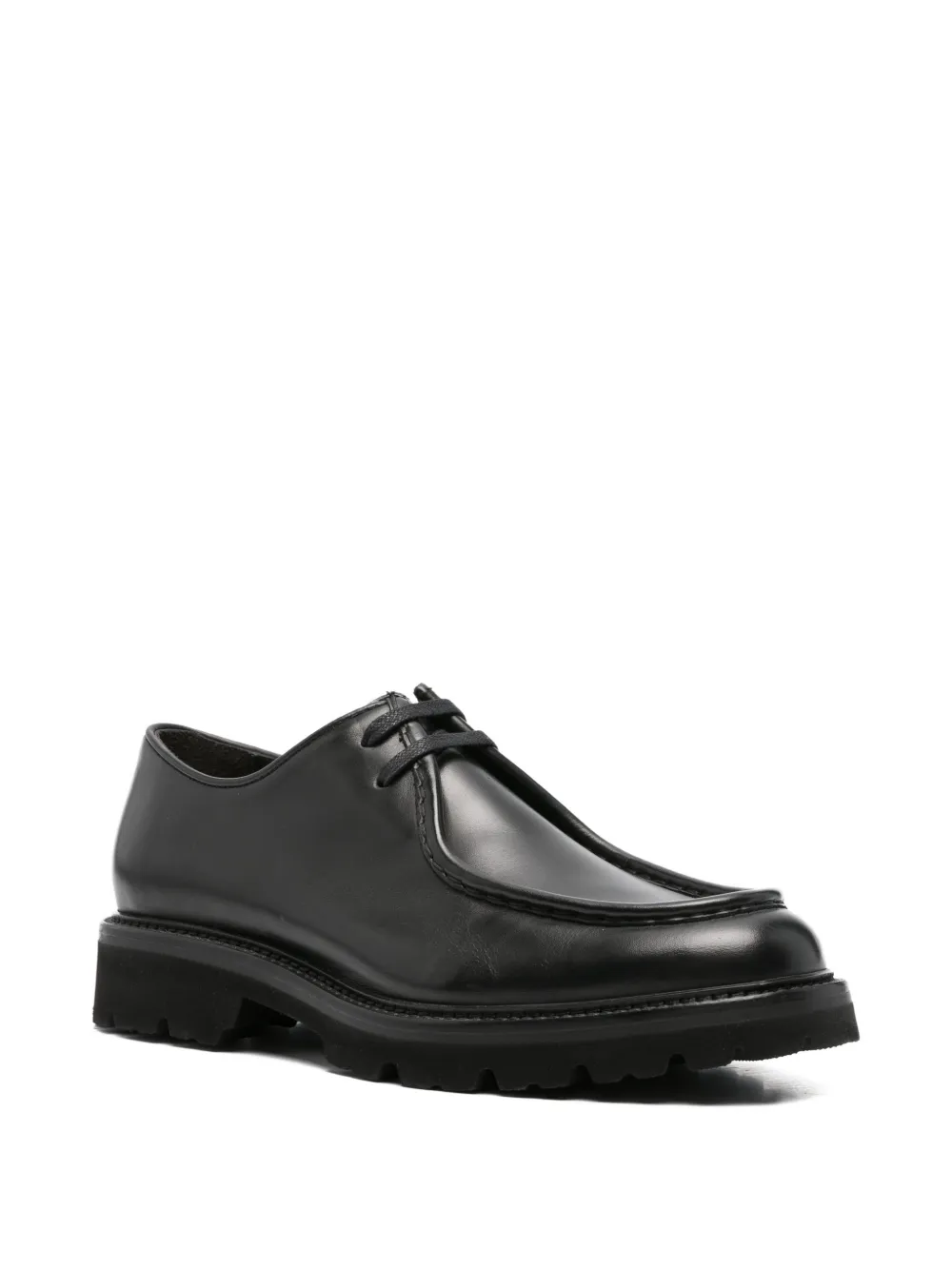 JOHN HARRISON leather Derby shoes Zwart