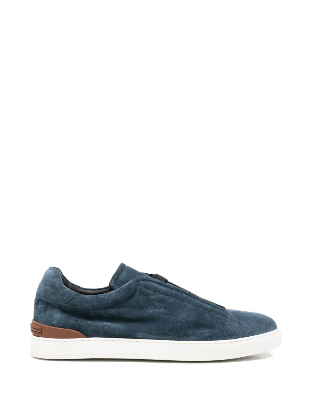 JOHN HARRISON panelled suede sneakers - Blu