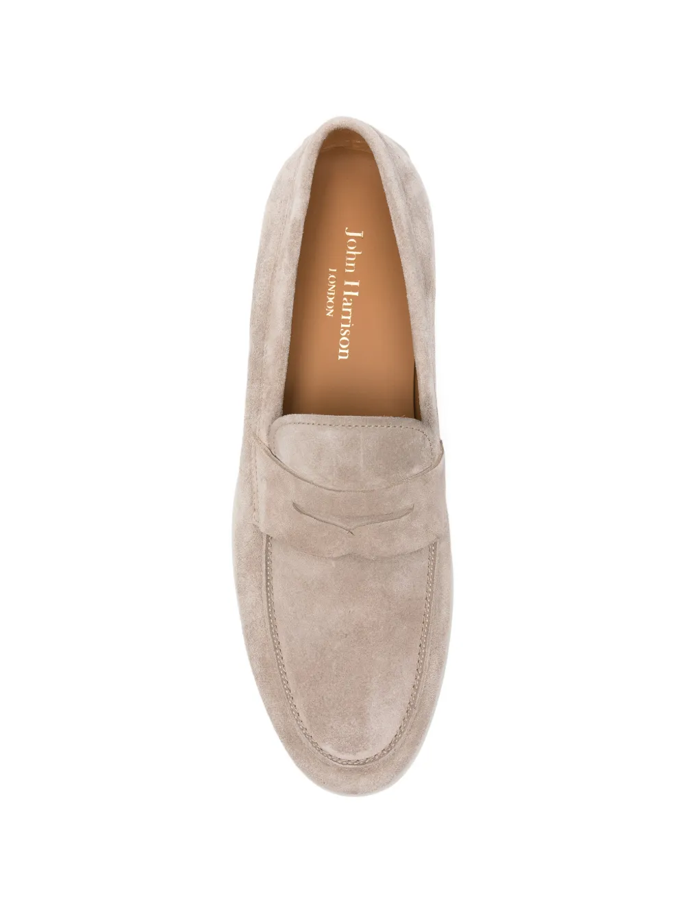 JOHN HARRISON suede loafers Beige