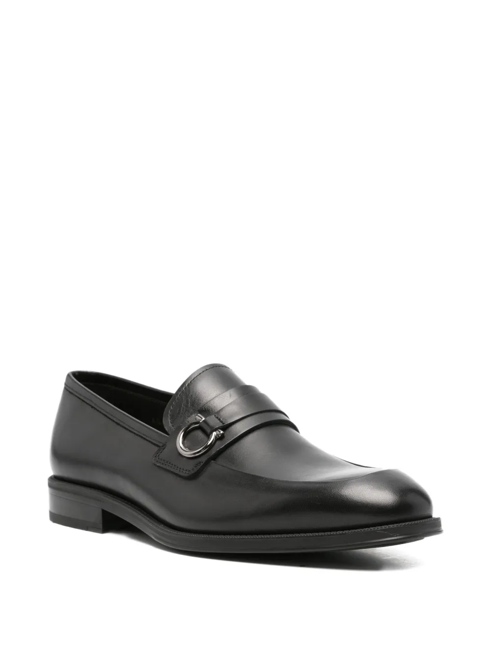 JOHN HARRISON leather loafers Zwart