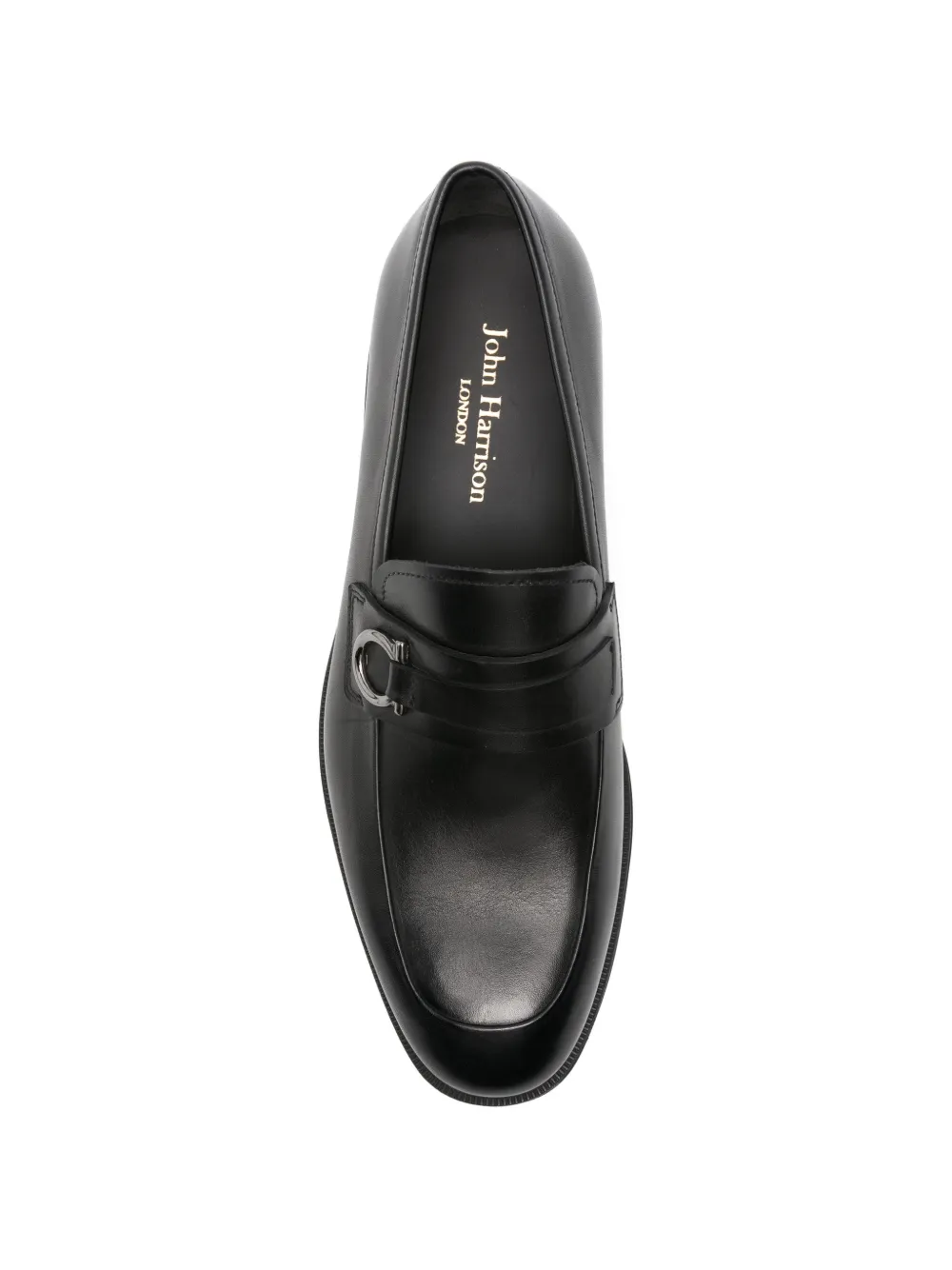 JOHN HARRISON leather loafers Zwart