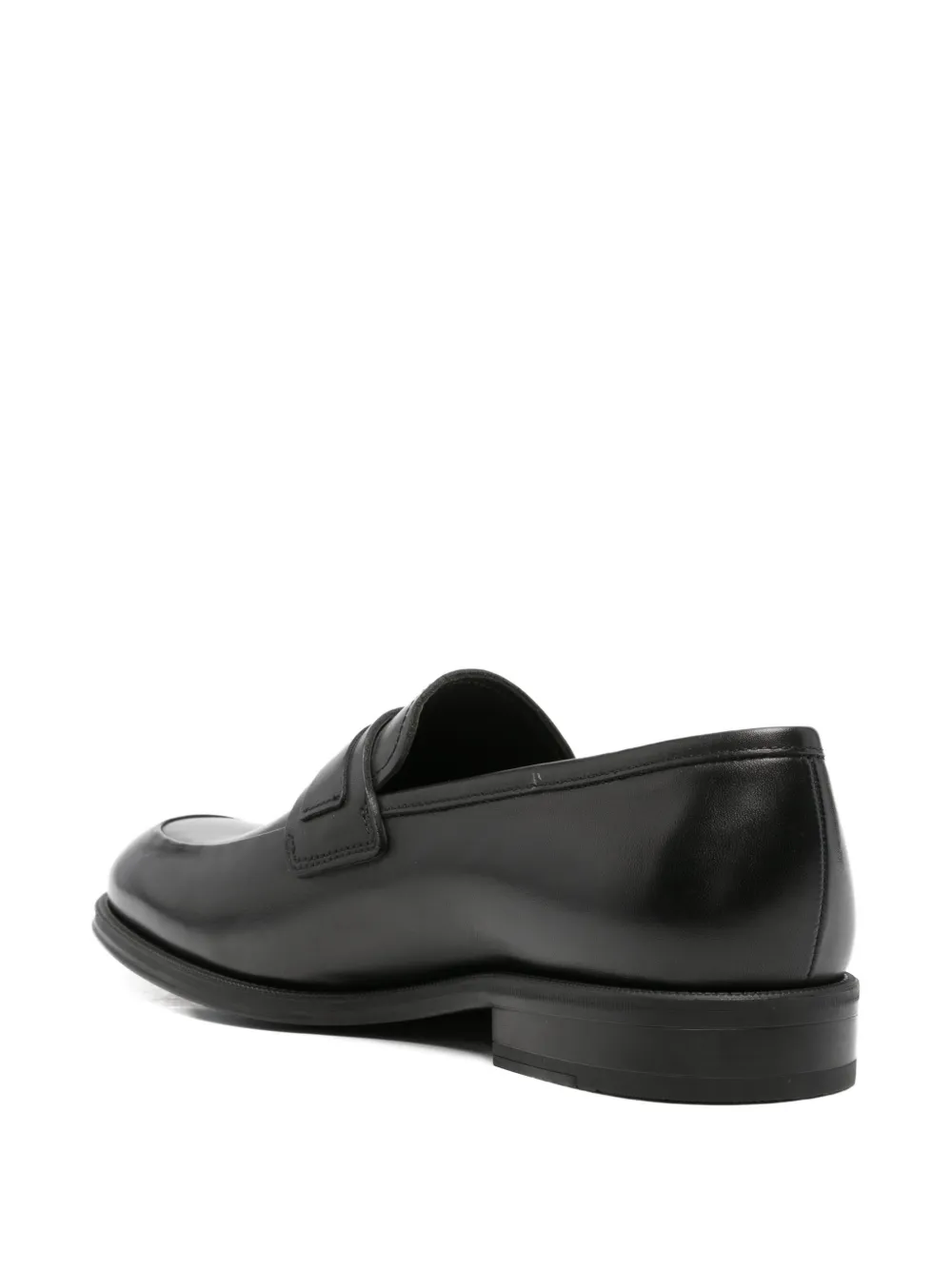 JOHN HARRISON leather loafers Zwart