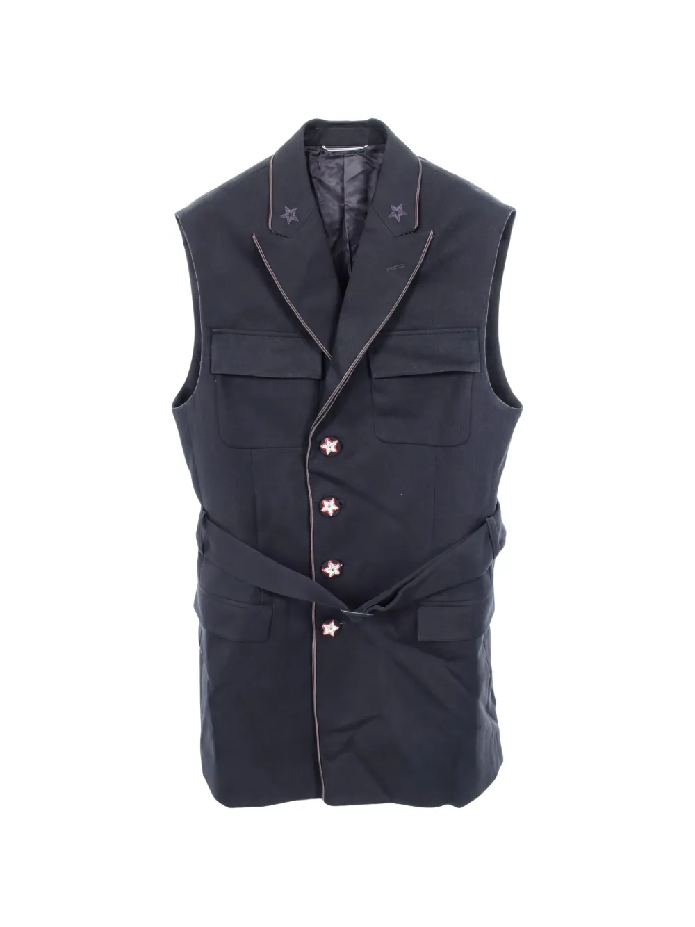 Christian Dior Pre-Owned x Peter Doig Gilet con ricamo anni 2010 - Blu