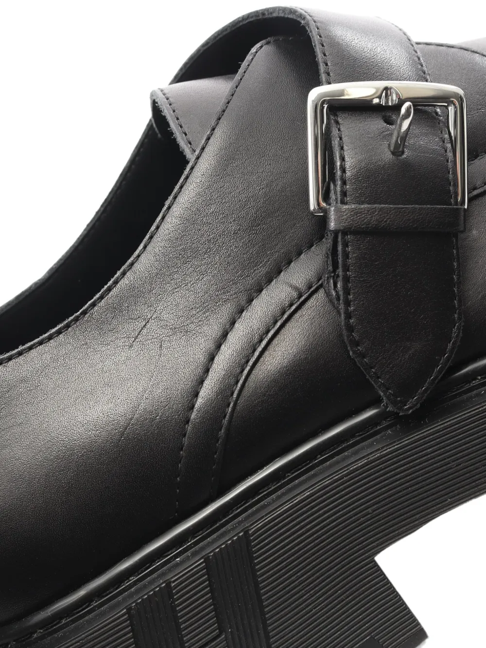 Hermès Pre-Owned Happen monk-strap Derby Shoes | Black  display picture 3