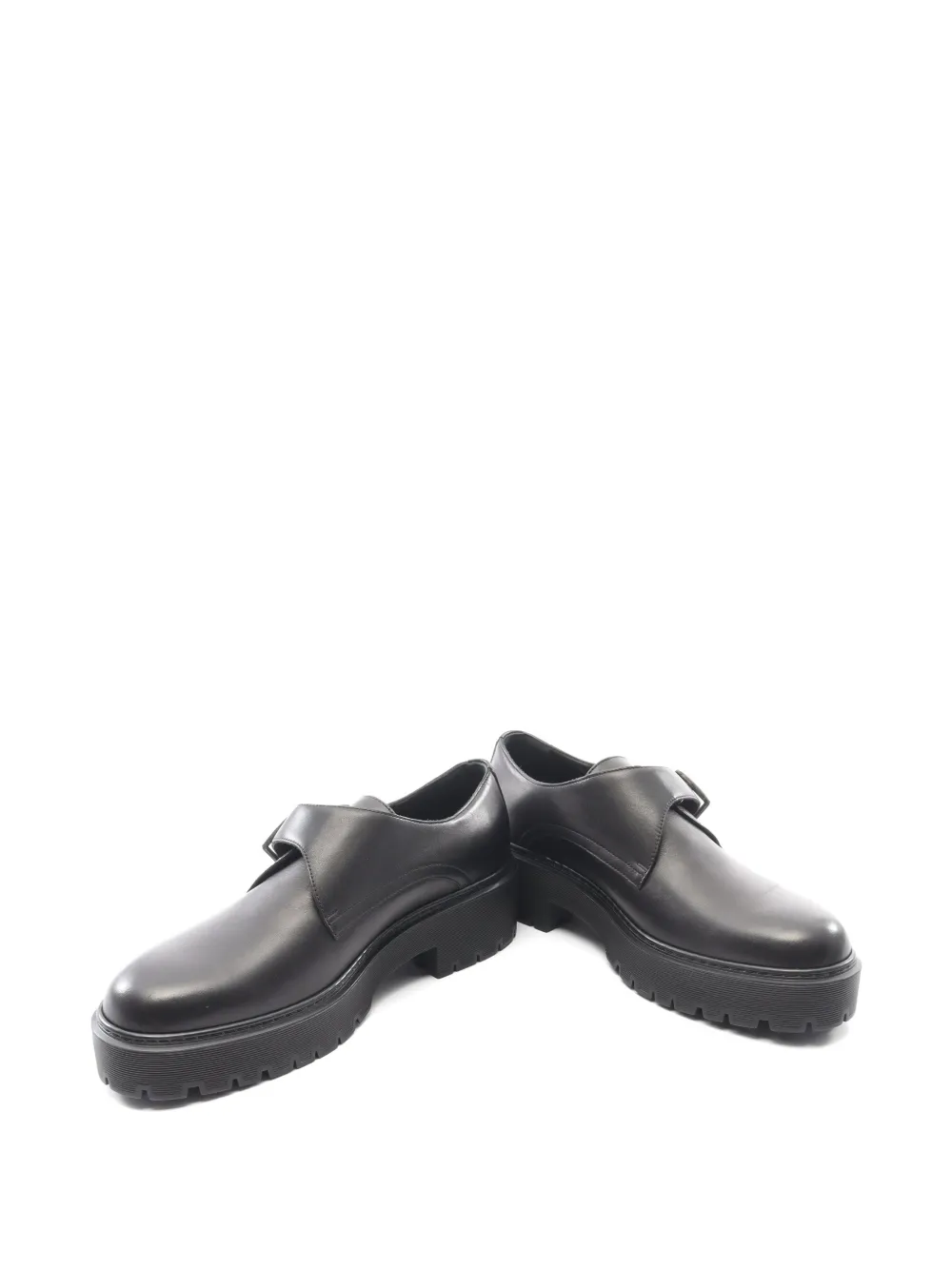 Hermès Pre-Owned Happen monk-strap Derby Shoes | Black  display picture 1