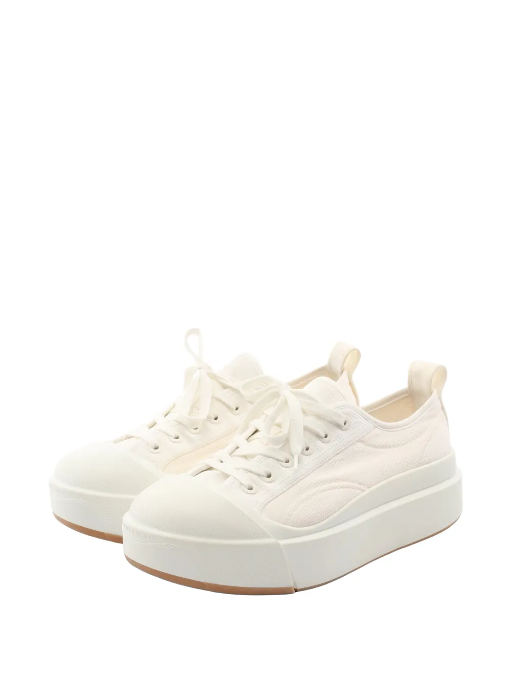 Bottega Veneta Pre-Owned 2010s Vulcan platform sneakers - Weiß