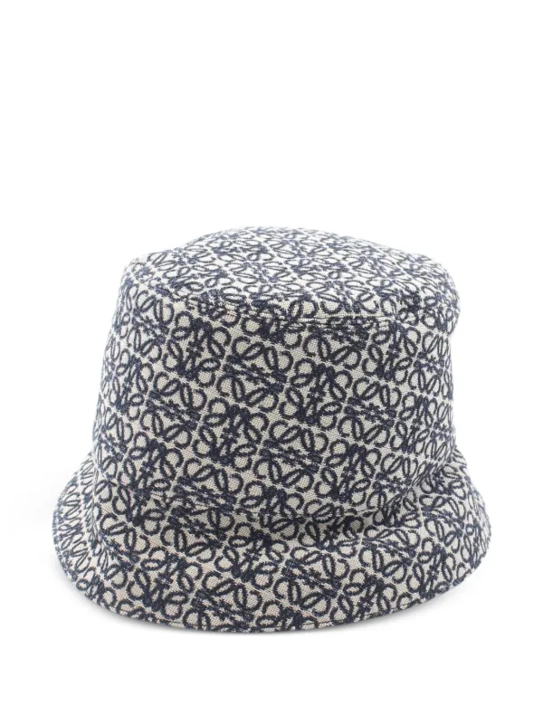 Loewe Anagram Jacquard Cotton Bucket Hat Loewe Reversible All Over Anagram Bucket Hat size 58 (S/M  main image 3