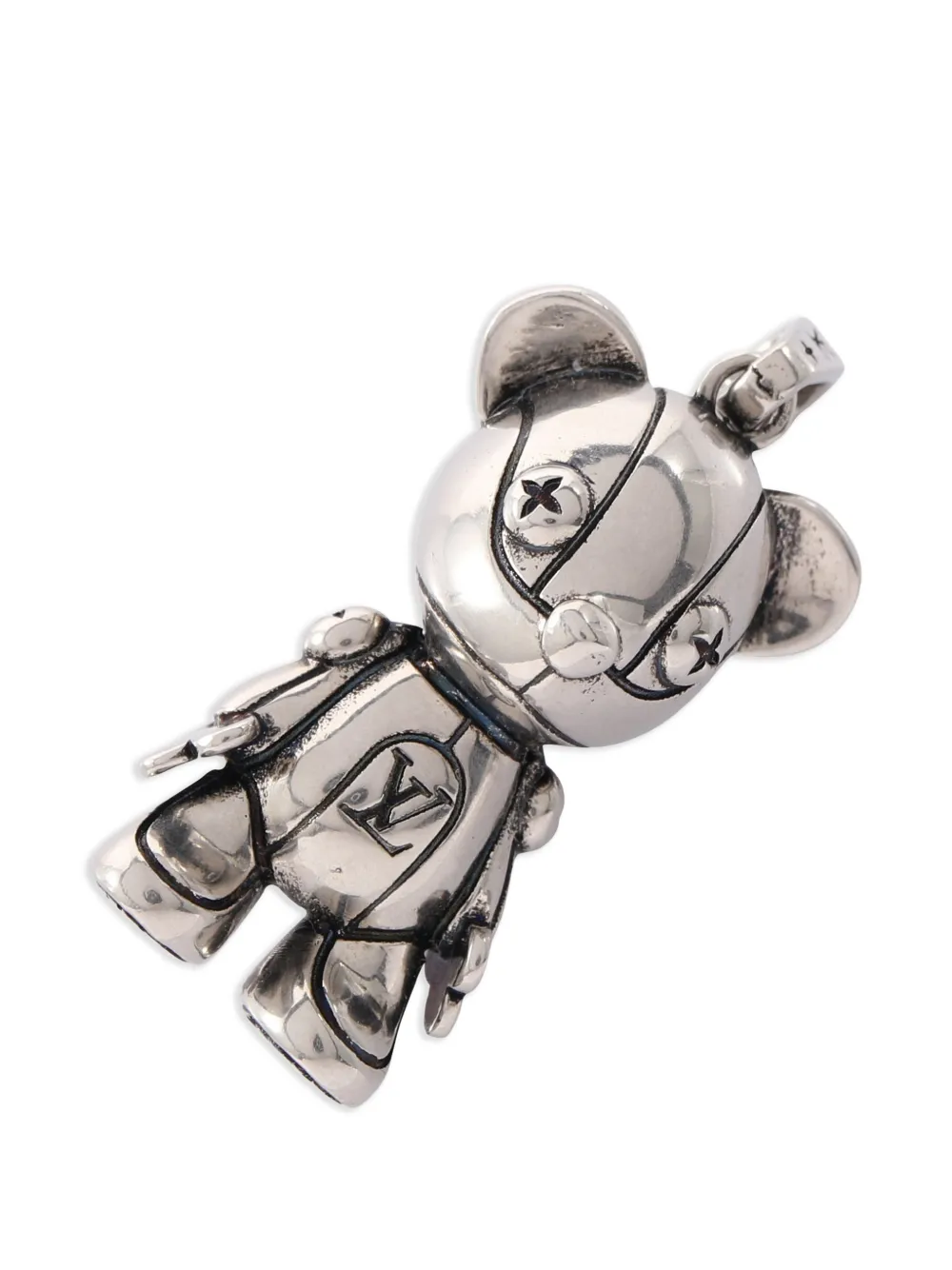 Louis Vuitton Pre-Owned LV teddy bear pendant - Argento