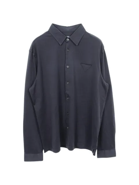 Prada Pre-Owned triangle logo long-sleeve shirt
