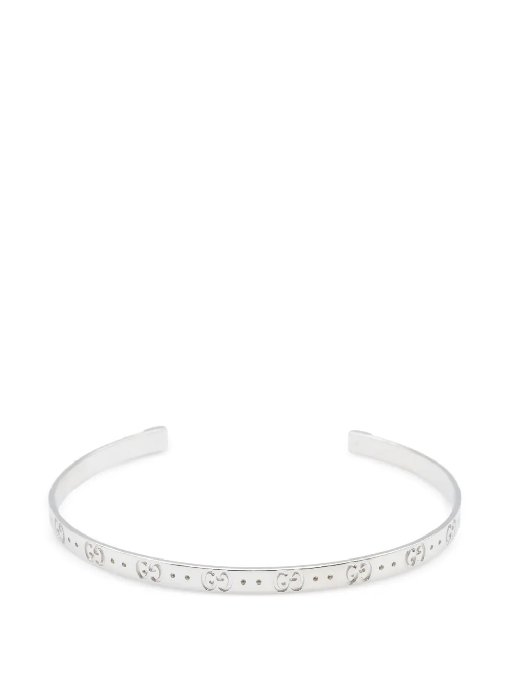 Gucci Pre-Owned 2010s Icon cuff bracelet - Argento