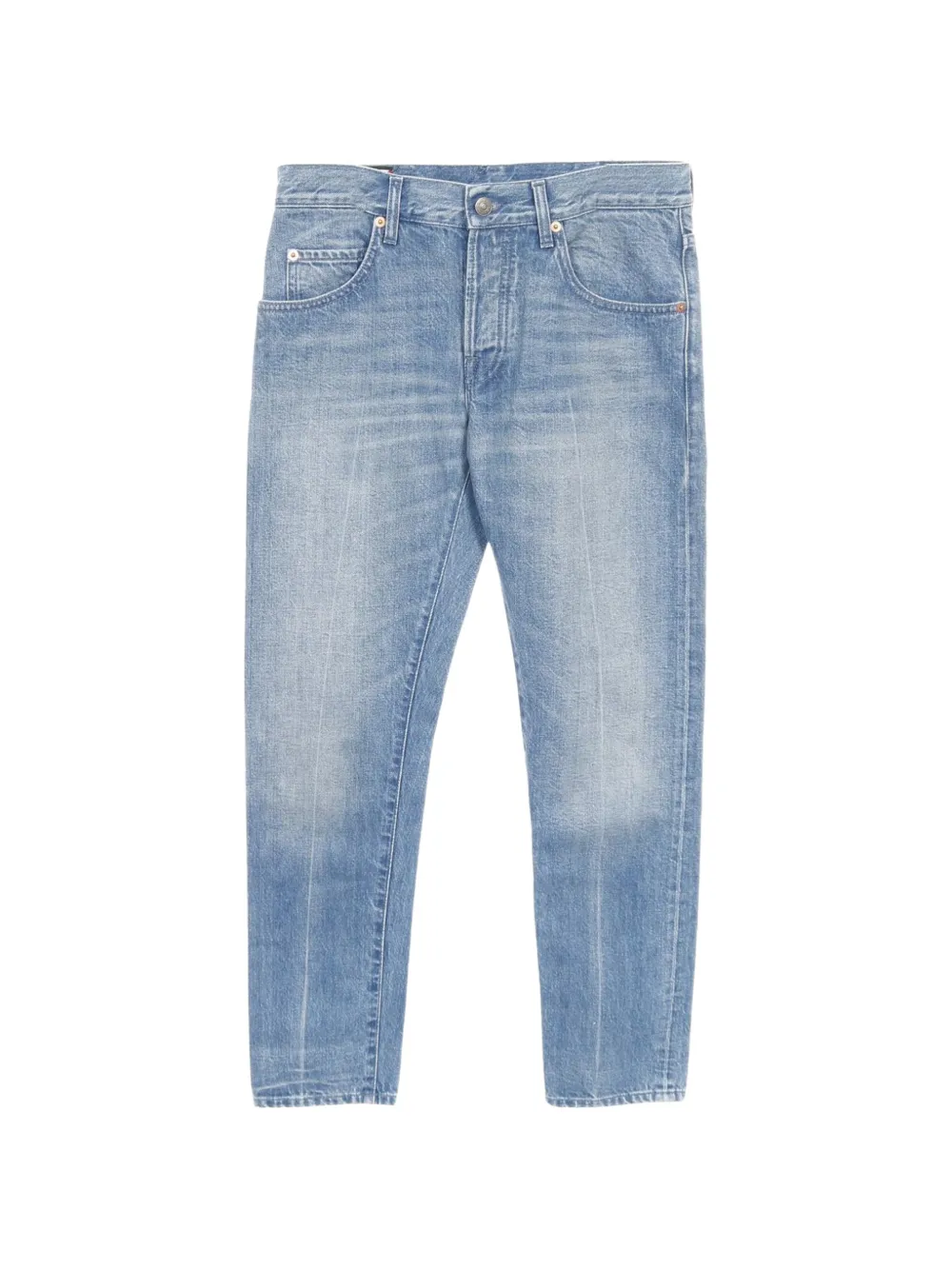 Gucci Pre-Owned 2010s strawberry-embroidered jeans - Blu
