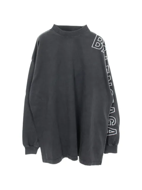 Balenciaga Pre-Owned 2020s Logo-embroidered oversized T-shirt