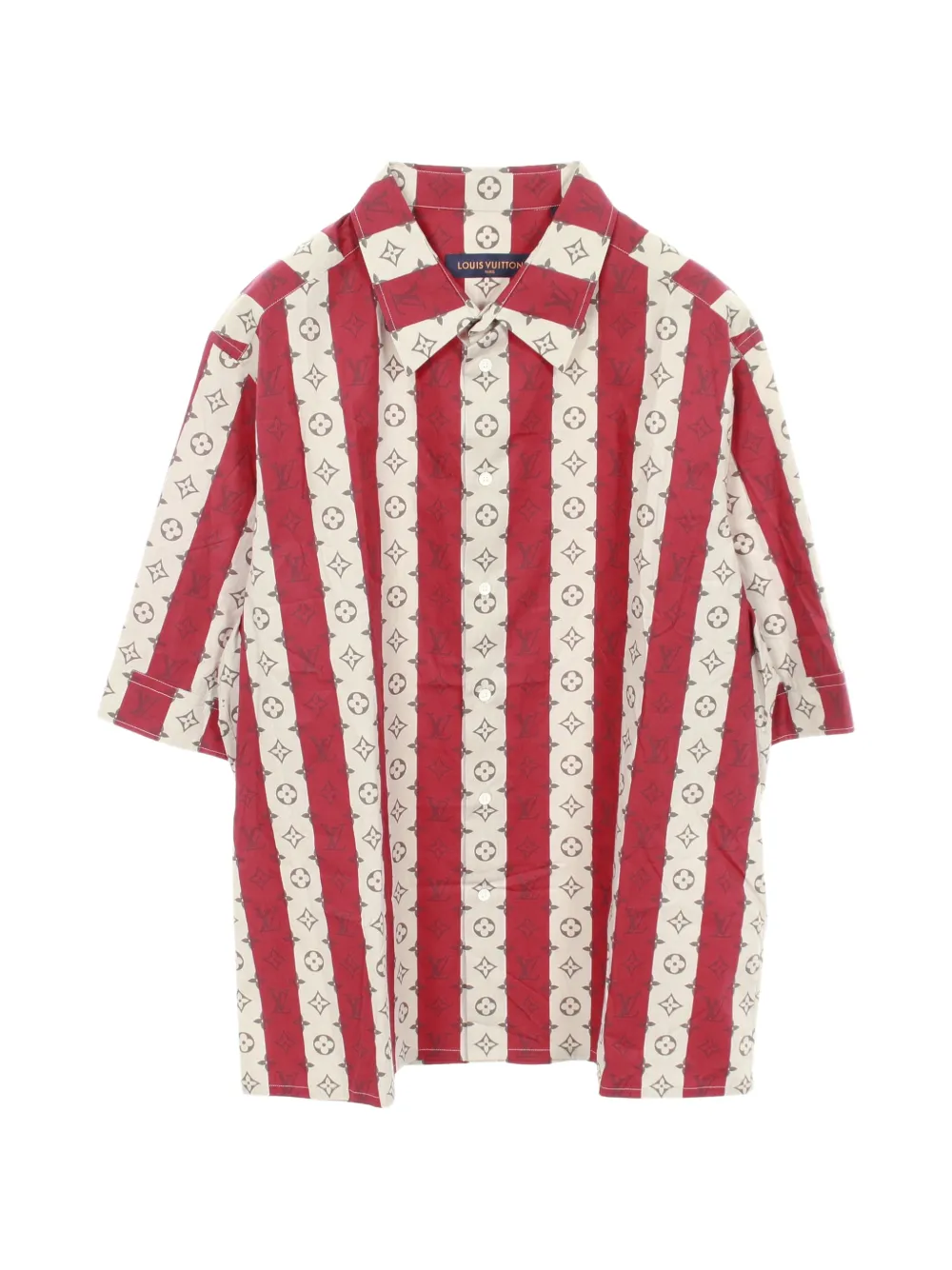 Louis Vuitton Pre-Owned 2010s NIGO striped shirt - Rosso