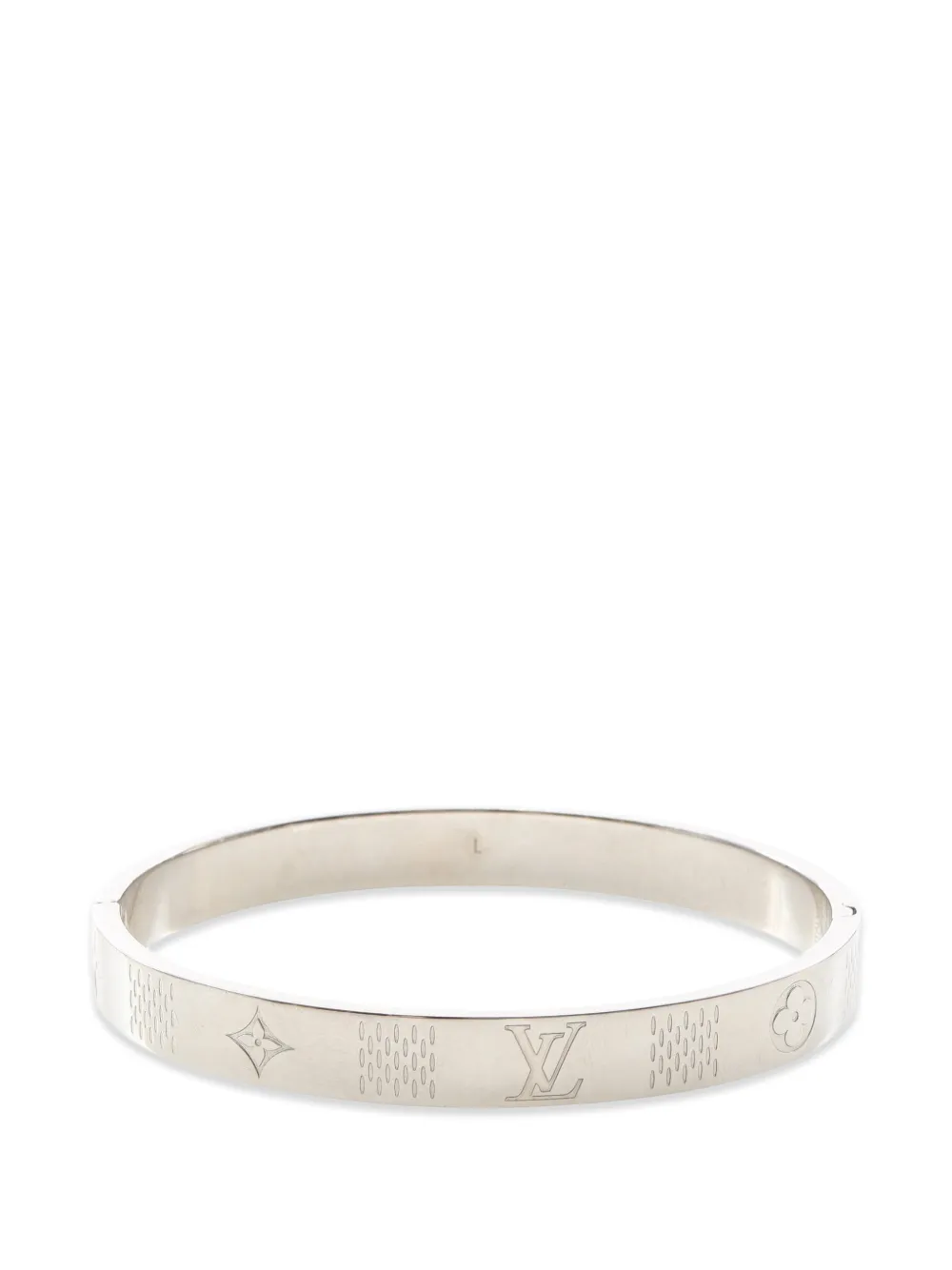 Louis Vuitton Pre-Owned Damier Staple bangle - Argento