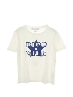 Christian Dior Pre-Owned logo-print T-shirt | White | FARFETCH