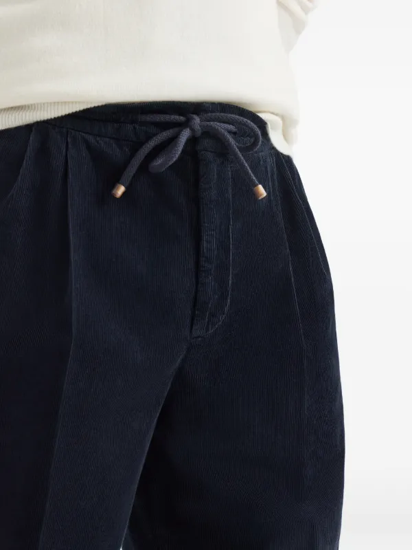 Brunello Cucinelli コーデュロイ パンツ | ブルー | FARFETCH JP