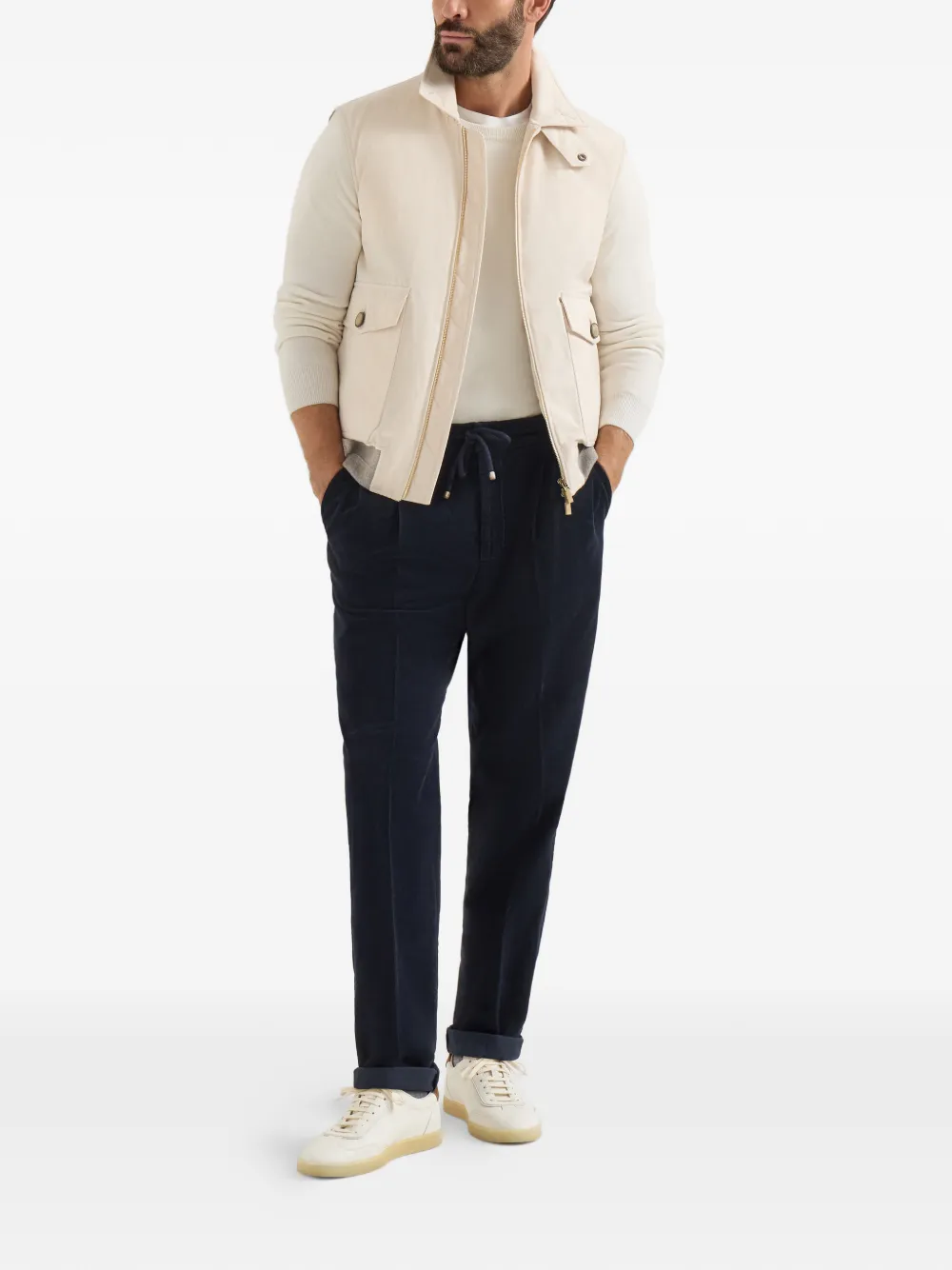 Brunello Cucinelli コーデュロイ パンツ | ブルー | FARFETCH JP