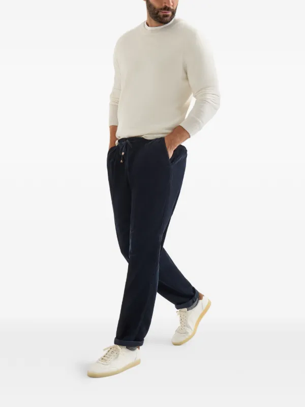 Brunello Cucinelli コーデュロイ パンツ | ブルー | FARFETCH JP