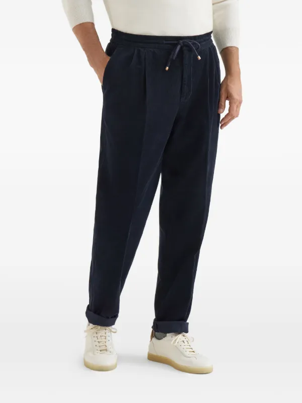 Brunello Cucinelli コーデュロイ パンツ | ブルー | FARFETCH JP