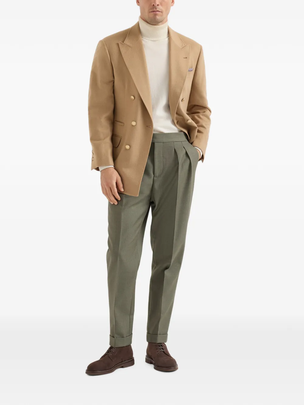 Brunello Cucinelli suede boots Bruin