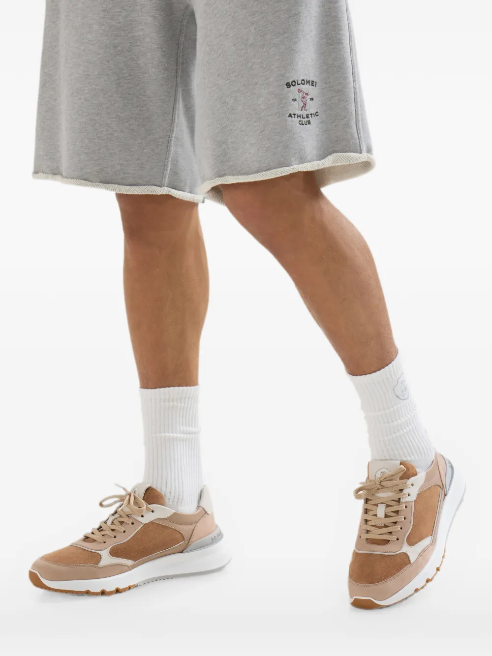 Brunello Cucinelli nubuck and suede runners Beige