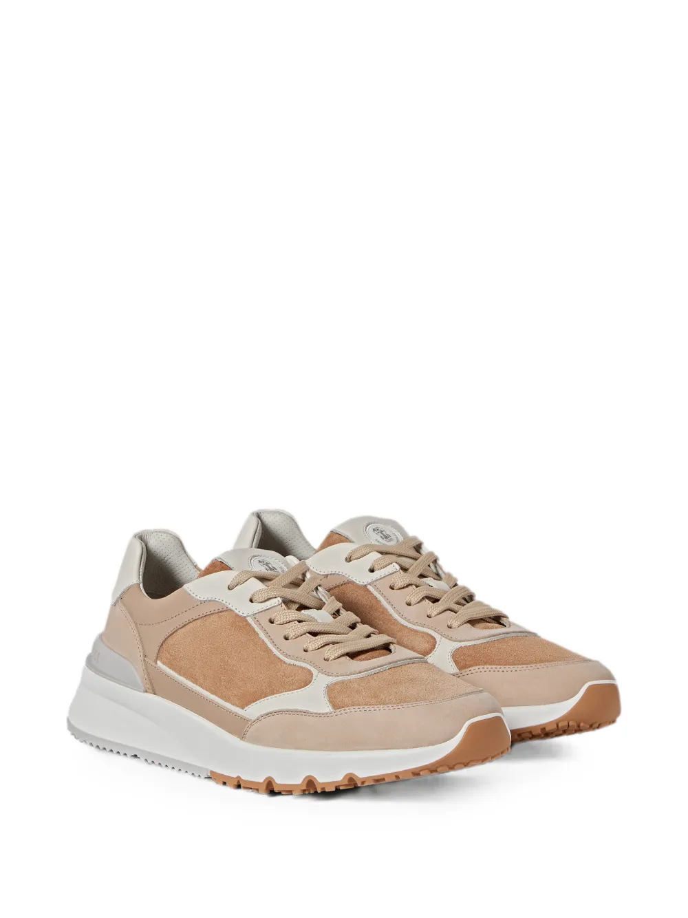 Brunello Cucinelli nubuck and suede runners Beige