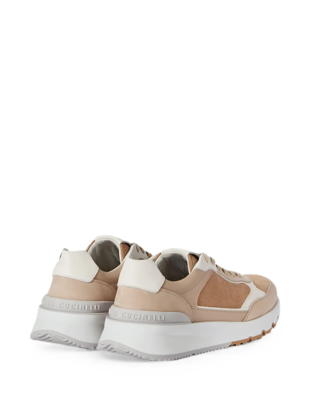 Brunello Cucinelli nubuck and suede runners Beige