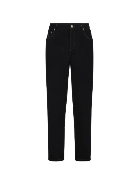 Brunello Cucinelli garment-dyed five-pocket trousers in cotton narrow wale corduroy
