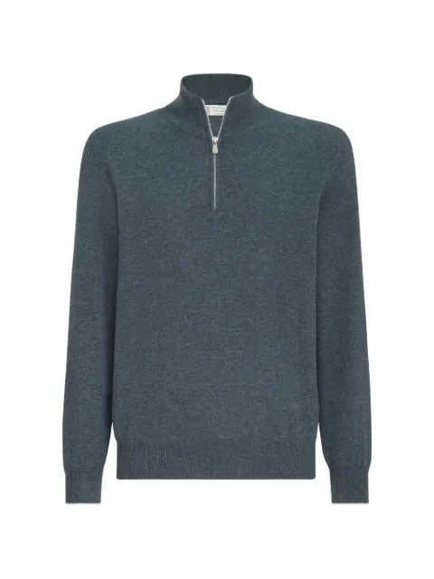Brunello Cucinelli 拉链领套头衫
