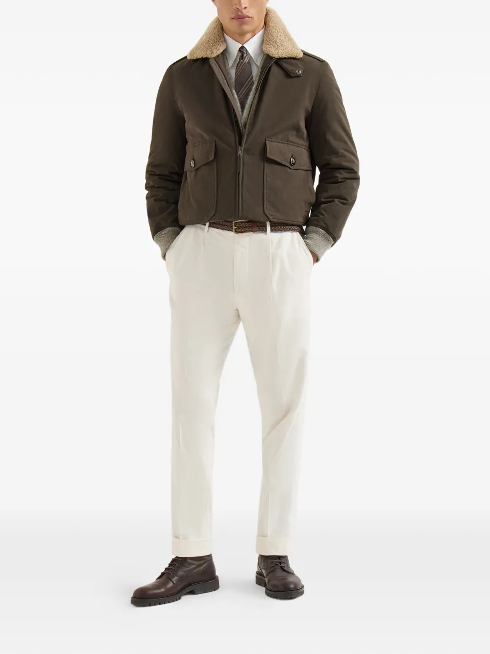 Brunello Cucinelli Alpaca kasjmier en wollen vest Grijs
