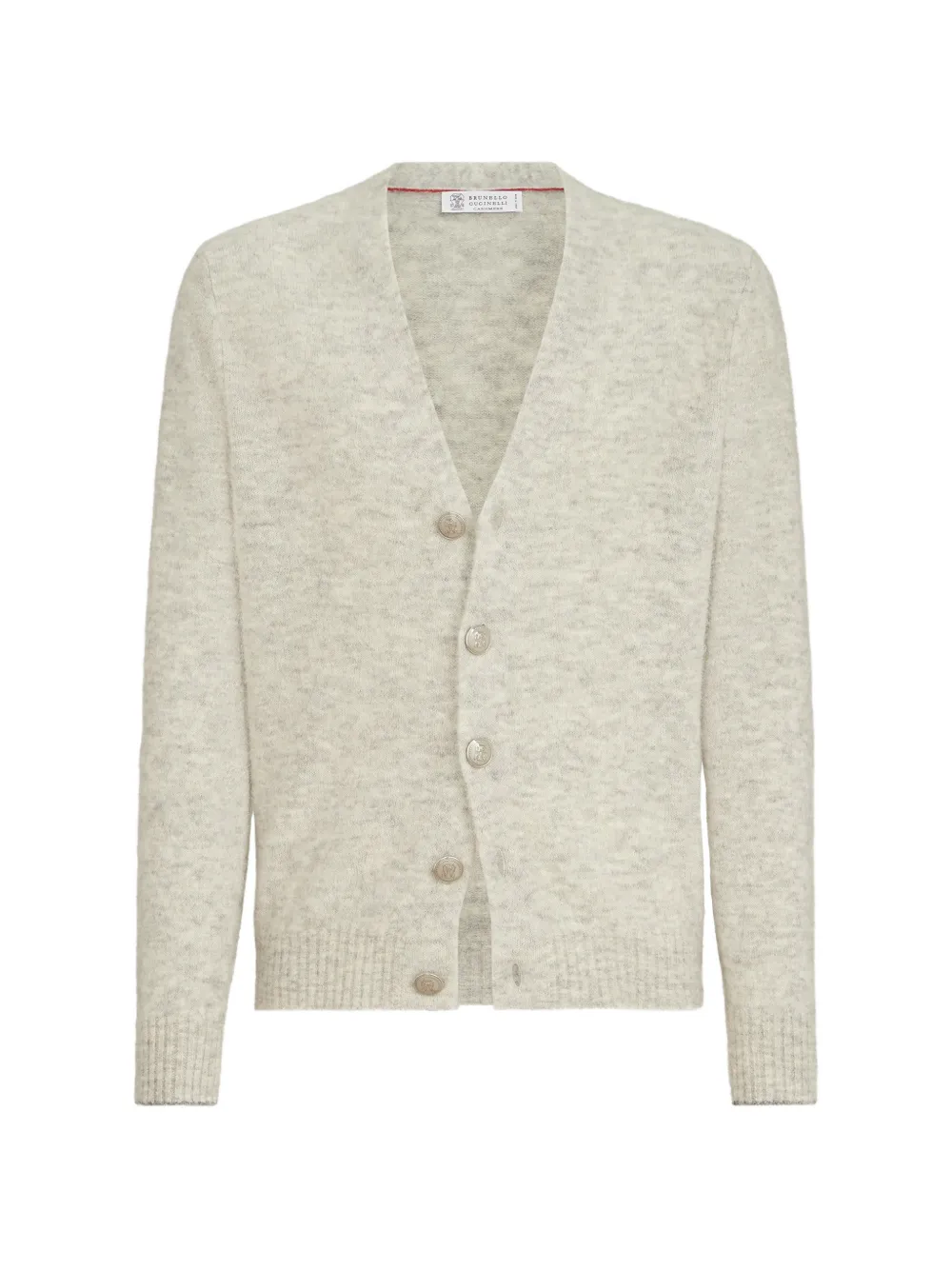 Brunello Cucinelli alpaca, cashmere and wool cardigan - Grigio
