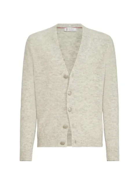 Brunello Cucinelli alpaca, cashmere and wool cardigan