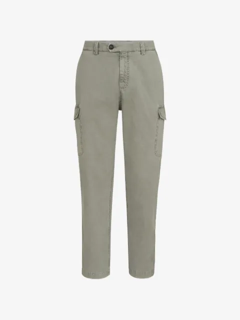 Brunello Cucinelli 피치드 코튼 개버딘 카고 포켓 팬츠
